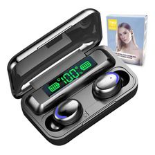 M10 True Wireless Earbuds Bluetooth 5.1, 40H Playtime, Touch Control, HD Sound, LED Display, In-Ear Headphones with Mic