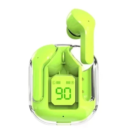 Zyro In-Ear Wireless EarPods with LED Display Case | Clear Sound & Digital Battery Indicator | Green