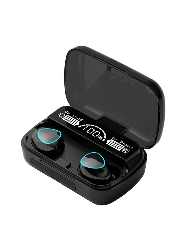 M10 True Wireless Earbuds Bluetooth 5.1, 40H Playtime, Touch Control, HD Sound, LED Display, In-Ear Headphones with Mic