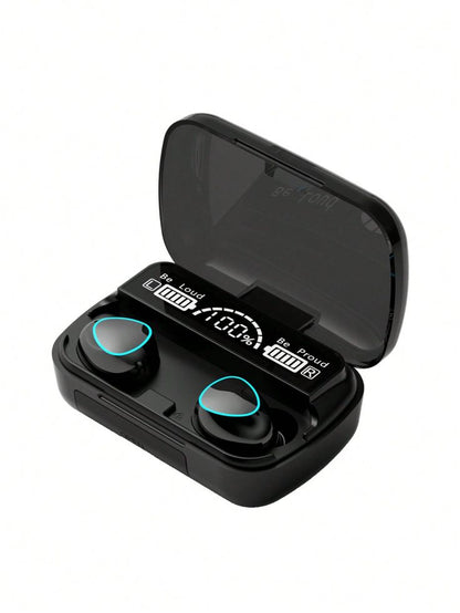 M10 True Wireless Earbuds Bluetooth 5.1, 40H Playtime, Touch Control, HD Sound, LED Display, In-Ear Headphones with Mic
